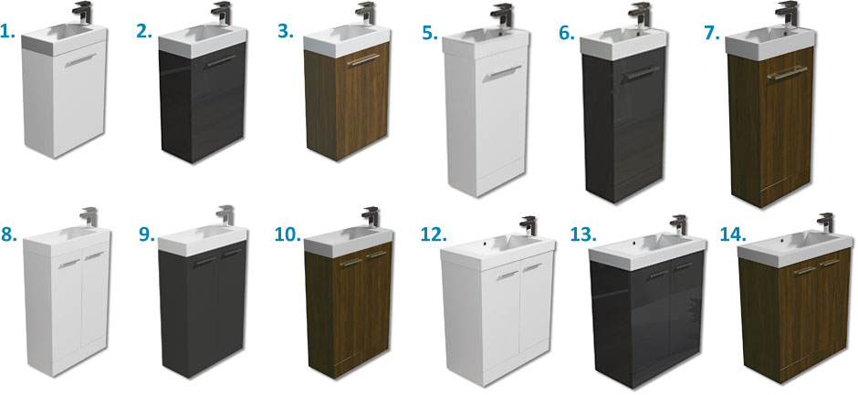 The Evora furniture set is available with these options